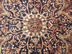 Semi Antique Red Geometric 8'5X12 Heriz Persian Rug