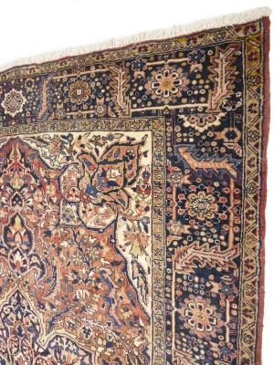 Semi Antique Red Geometric 8'5X12 Heriz Persian Rug