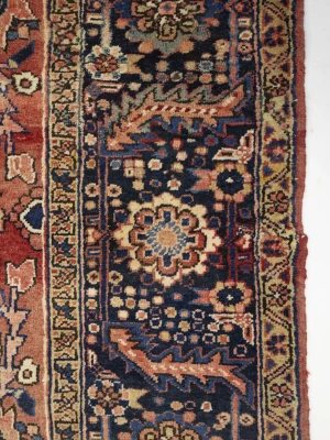 Semi Antique Red Geometric 8'5X12 Heriz Persian Rug