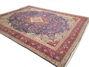 Semi Antique Purple-navy Classic 10X12'5 Tabriz Persian Rug