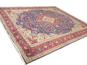 Semi Antique Purple-navy Classic 10X12'5 Tabriz Persian Rug