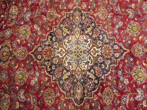 Semi Antique Red Traditional 10X13 Kashan Persian Oriental Rug