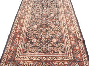 Vintage Floral 3'4X10'0 Mahal Persian Runner Rug