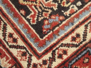 Vintage Floral 3'4X10'0 Mahal Persian Runner Rug
