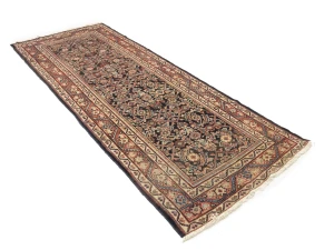 Vintage Floral 3'4X10'0 Mahal Persian Runner Rug