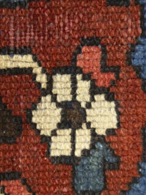Semi Antique Rusty Brown Floral 10X13 Bakhtiari Persian Rug