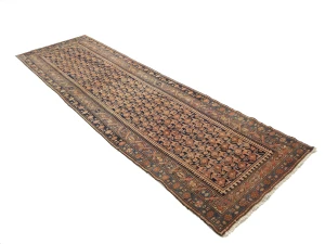 Antique Muted Tribal 3X11 Malayer Persian Runner Rug