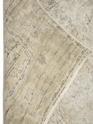 Antique Muted Floral 6'1X9'7 Distressed Vintage Oriental Rug
