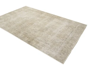 Antique Muted Floral 6'1X9'7 Distressed Vintage Oriental Rug
