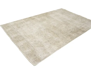 Antique Muted Floral 6'1X9'7 Distressed Vintage Oriental Rug