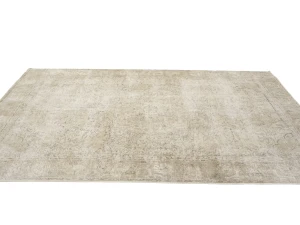 Antique Muted Floral 6'1X9'7 Distressed Vintage Oriental Rug
