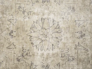Antique Muted Floral 6'1X9'7 Distressed Vintage Oriental Rug