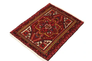 Vintage Floral Red 2'6X3'2 Goravan Heriz Persian Rug