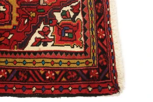 Vintage Floral Red 2'6X3'2 Goravan Heriz Persian Rug