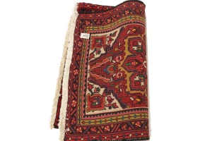 Vintage Floral Red 2'6X3'2 Goravan Heriz Persian Rug