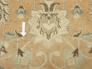 Semi Antique Muted Floral 8X12 Distressed Vintage Oriental Rug