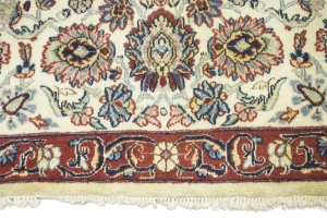 Vintage Cream Traditional 9X12 Isfahan Persian Rug