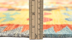 Multicolored Geometric Reversible 5X7 Kilim Oriental Rug