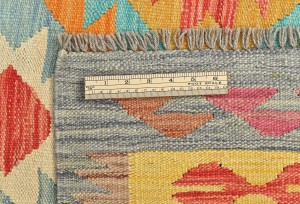 Multicolored Geometric Reversible 5X7 Kilim Oriental Rug