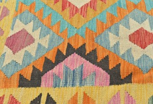 Multicolored Geometric Reversible 5X7 Kilim Oriental Rug