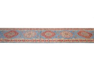 Blue Tribal Geometric 3X21 Kazak Oriental Runner Rug