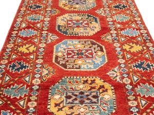 Red Tribal Geometric 3X10 Kazak Oriental Runner Rug