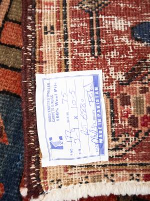 Semi Antique Plum Tribal 4X10 Meshkin Persian Runner Rug