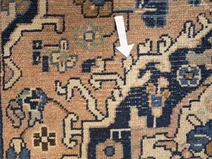 Semi Antique Rusty Beige Tribal 4X11 Hamedan Persian Runner Rug