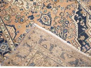 Semi Antique Rusty Beige Tribal 4X11 Hamedan Persian Runner Rug