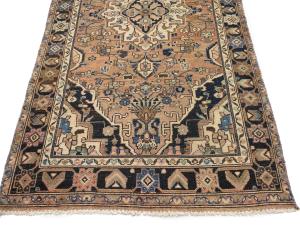 Semi Antique Rusty Beige Tribal 4X11 Hamedan Persian Runner Rug