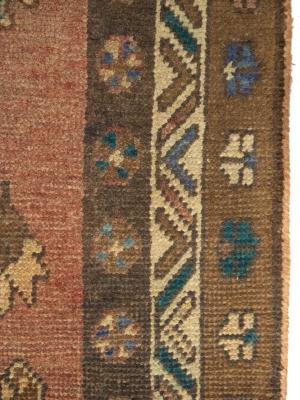 Semi Antique Rusty Red Tribal 3X12 Meshkin Persian Runner Rug