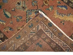 Semi Antique Rusty Red Tribal 3X12 Meshkin Persian Runner Rug