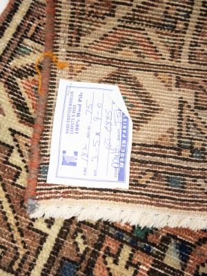 Semi Antique Rusty Red Tribal 3X9 Hamedan Persian Runner Rug