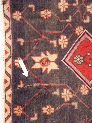Semi Antique Red Tribal Floral 4X10 Meshkin Persian Runner Rug