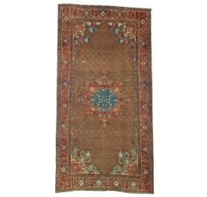 Semi Antique Brown Tribal 5X9 Koliaie Persian Rug