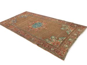 Semi Antique Brown Tribal 5X9 Koliaie Persian Rug