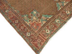 Semi Antique Brown Tribal 5X9 Koliaie Persian Rug