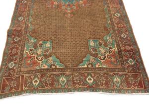 Semi Antique Brown Tribal 5X9 Koliaie Persian Rug