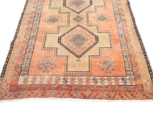 Semi Antique Muted Colors Tribal 4X11 Meshkin Persian Runner Rug