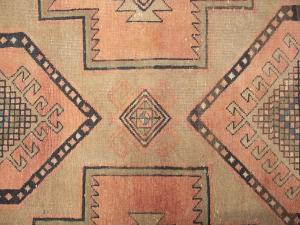 Semi Antique Muted Colors Tribal 4X11 Meshkin Persian Runner Rug