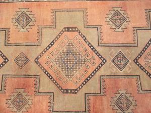 Semi Antique Muted Colors Tribal 4X11 Meshkin Persian Runner Rug
