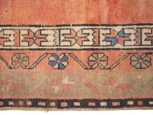 Semi Antique Muted Colors Tribal 4X11 Meshkin Persian Runner Rug