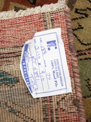 Semi Antique Muted Colors Tribal 4X10 Meshkin Persian Runner Rug