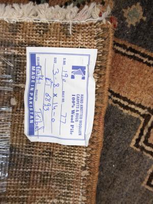 Semi Antique Muted Colors Tribal 4X14 Hamedan Persian Runner Rug
