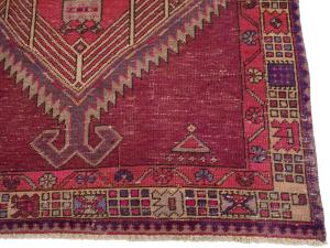 Vintage Muted Colors Tribal 4X11 Hamedan Persian Runner Rug