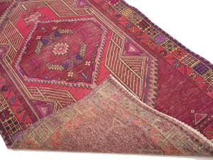 Vintage Muted Colors Tribal 4X11 Hamedan Persian Runner Rug