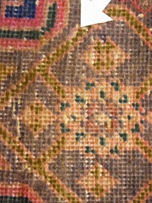 Semi Antique Muted Colors Tribal 3'7X9'2 Hamedan Persian Runner Rug