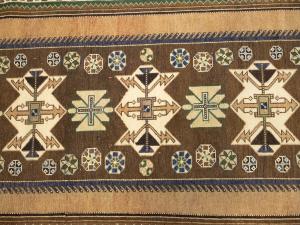 Semi Antique Muted Colors Tribal 3x9 Hamedan Persian Runner Rug
