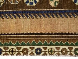 Semi Antique Muted Colors Tribal 3x9 Hamedan Persian Runner Rug