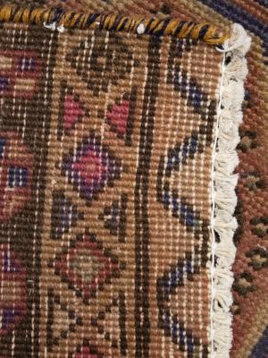 Semi Antique Muted Colors Tribal 3X10 Meshkin Persian Runner Rug